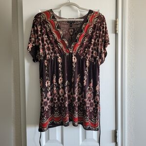 Peasant Top With Ties! Size L
